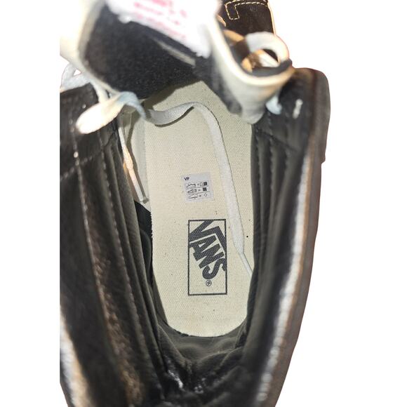 Vans Sk8-Hi High-Top Sneakers Black/White Size 10.5 Men 12 Women - Picture 7 of 10